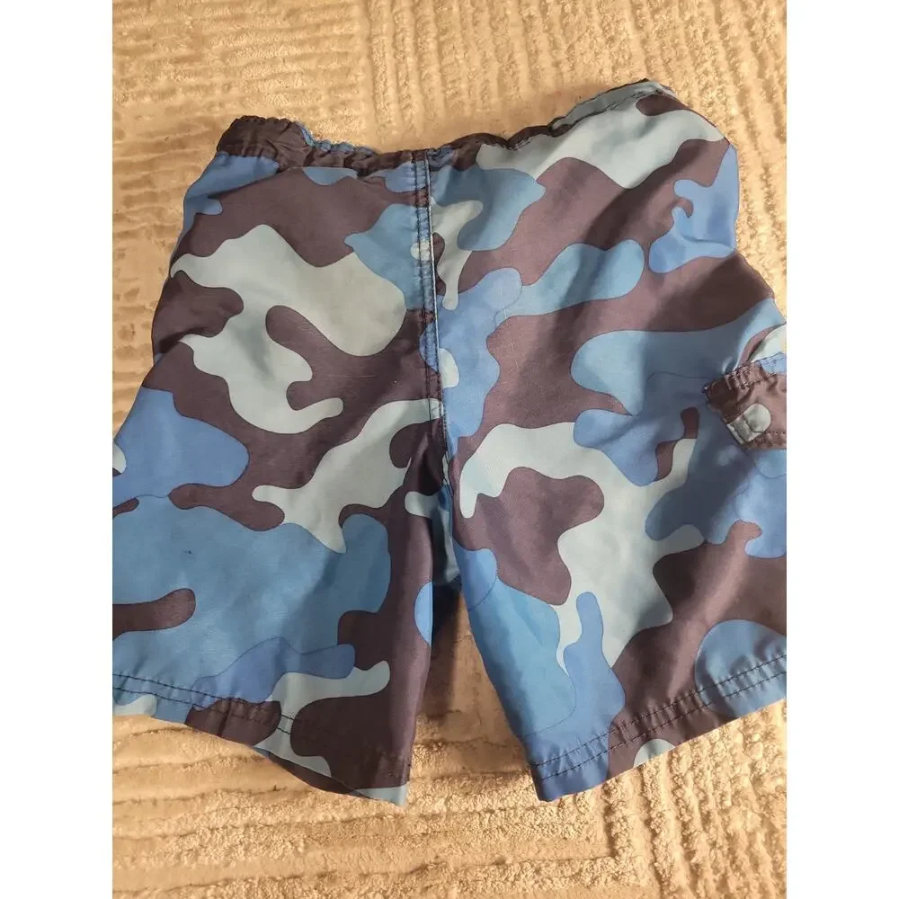 Kanu Surf Boys Quick Dry UPF 50+ Beach Swim Trunks Navy Camo Size 8 Small